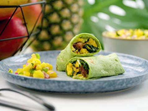 Cheesy Chorizo Breakfast Burritos