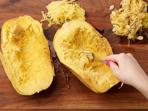 Food Network Kitchen’s How to Cook Spaghetti Squash, as seen on Food Network.
