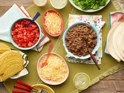 Cheesy Ground Beef Tacos Recipe | Ree Drummond | Food Network