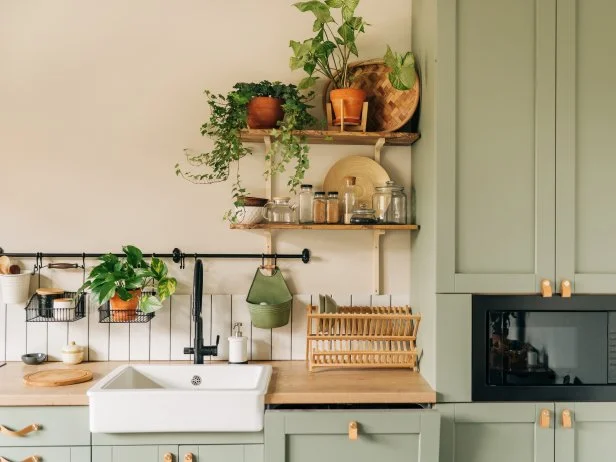 Stylish interior of modern kitchen