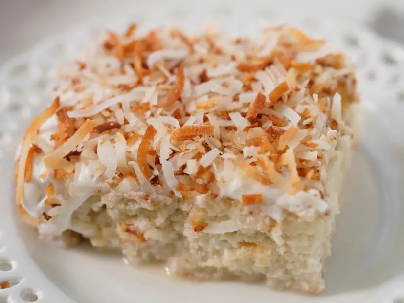 Katie Lee Biegel makes her Coconut Tres Leches Cake, as seen on Food Network's The Kitchen, Season 30