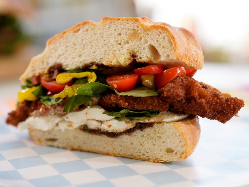 The Kitchen hosts pass the Pork Milanese Sub, as seen on Food Network's The Kitchen, Season 31