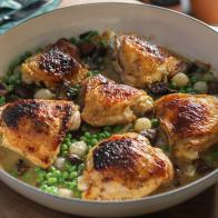 One-Pan Honey Mustard Chicken Thighs as seen on Valerie's Home Cooking, Season 13.