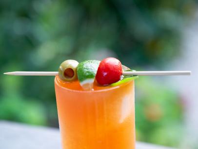Tomato Infused Vodka Cocktail, as seen on Food Network's Symon's Dinners Cooking Out, Season 3.