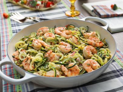 Shrimp Scampi Zoodles as seen on Valerie's Home Cooking, Season 13.