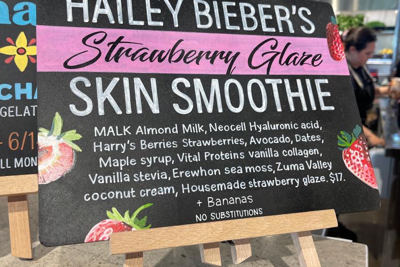 What Does Hailey Bieber’s $17, TikTok-Famous Skin-Glow Smoothie Taste Like?