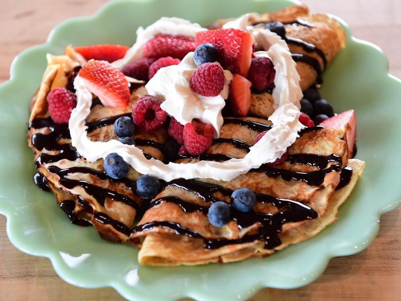 Close-up of Pancake Mix Dessert Crepes, as seen on The Pioneer Woman, season 31.