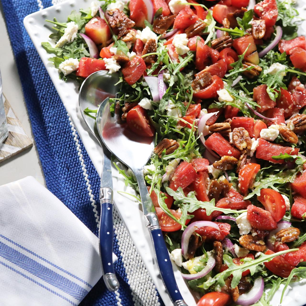 Grilled Watermelon and Tomato Salad | Recipe Cart | Recipe Cart