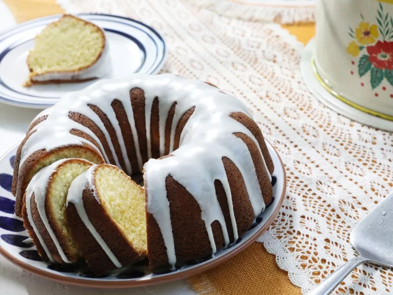 Miss Kardea Brown's Lemon Pudding Pound Cake, as seen on Delicious Miss Brown, Season 7.