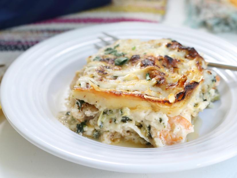 Miss Kardea Brown take on Mom’s Seafood Lasagna, as seen on Delicious Miss Brown, Season 7.
