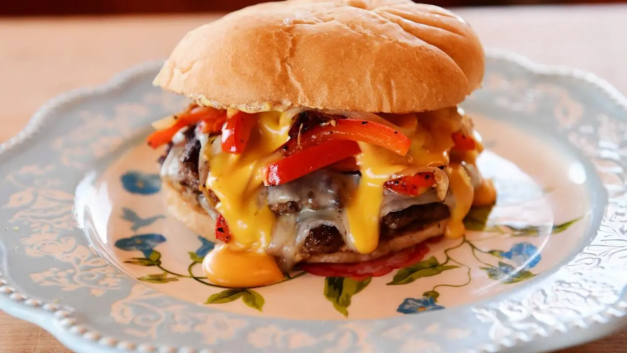 Cheesesteak Burger Recipe | Ree Drummond | Food Network