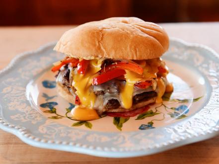 Cheesesteak Burger Recipe | Ree Drummond | Food Network