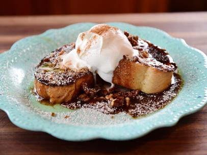 Close-up of Butter Pecan French Toast, as seen on The Pioneer Woman, season 31.