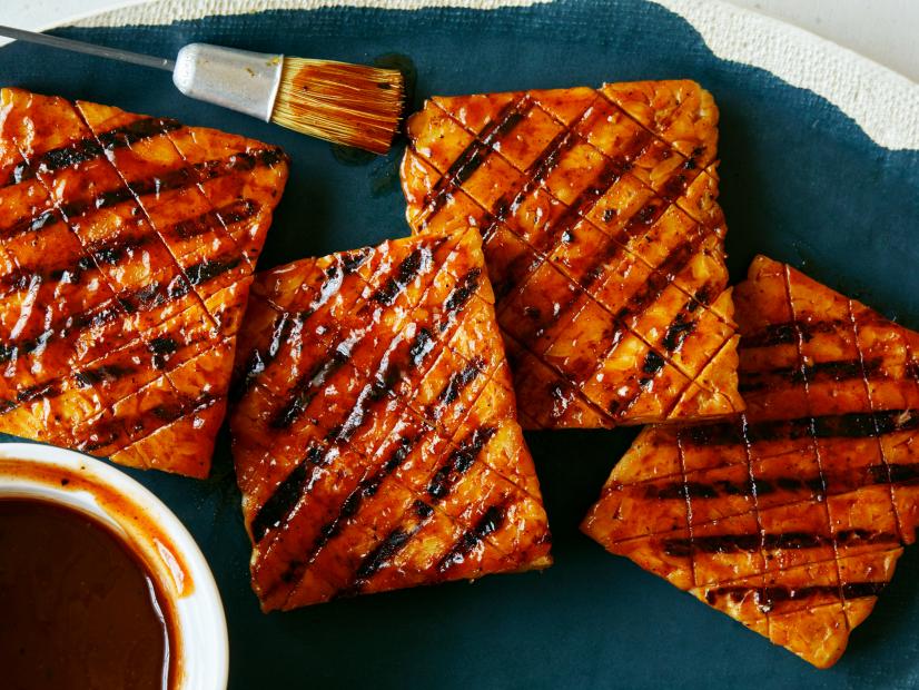 Grilled BBQ Tempeh Steaks