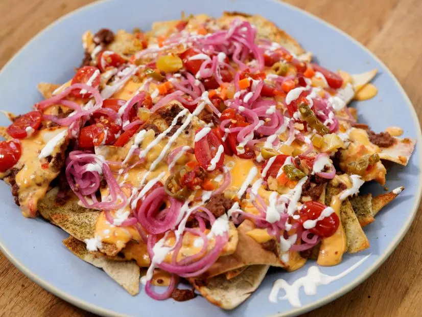 Jeff Mauro makes his Kitchen Family Nachos, as seen on Food Network's The Kitchen, Season 31