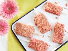 When the ice cream truck would roll down the street during summers on Wadmalaw, I would always run out and choose the same thing: those strawberry-flavored ice cream bars coated in sweet pink cookie crumbles. For fun, I decided to make those summertime treats myself&mdash;all the way down to the homemade strawberry ice cream.