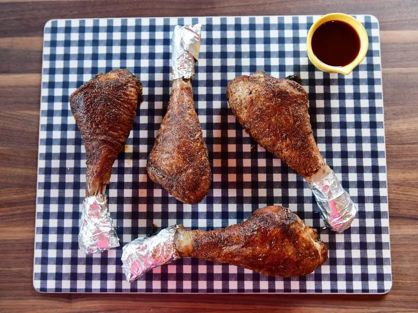 Close-up of County Fair Turkey Legs, as seen on The Pioneer Woman, season 31.