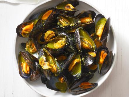 Pesto Mussels Recipe | Food Network Kitchen | Food Network