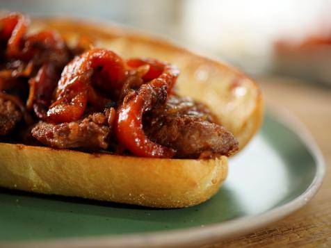 Charred Pepper and Sausage Hero Sandwiches