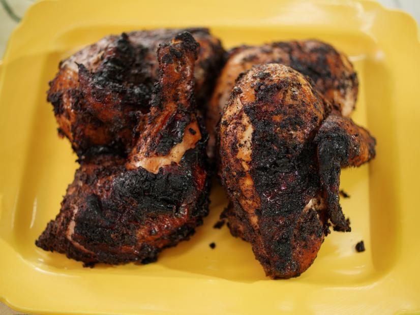 Jeff Mauro makes his Cayman-Style Jerk Chicken, as seen on The Kitchen, Season 31.