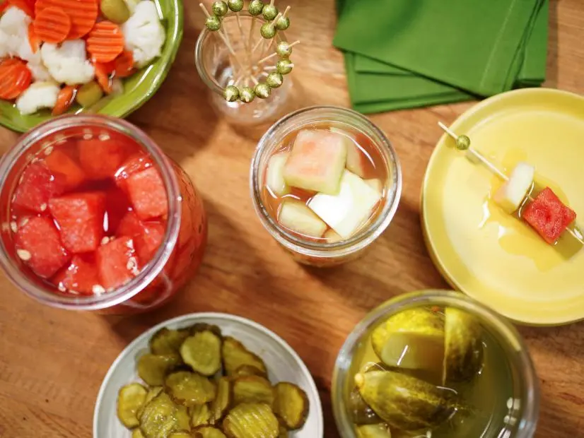 Alex Guarnaschelli makes her Pickled Watermelon and Pickled Watermelon Rind, as seen on The Kitchen, Season 31.
