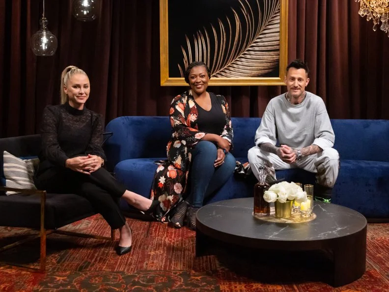 Titans Brooke Williamson, Michael Voltaggio and Tiffany Derry, as seen on Bobby's Triple Threat,  Season 1