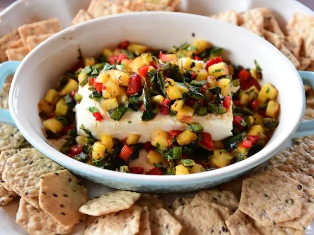 Baked Cheese with Grilled Pineapple-Pepper Relish Recipe | Ree Drummond ...