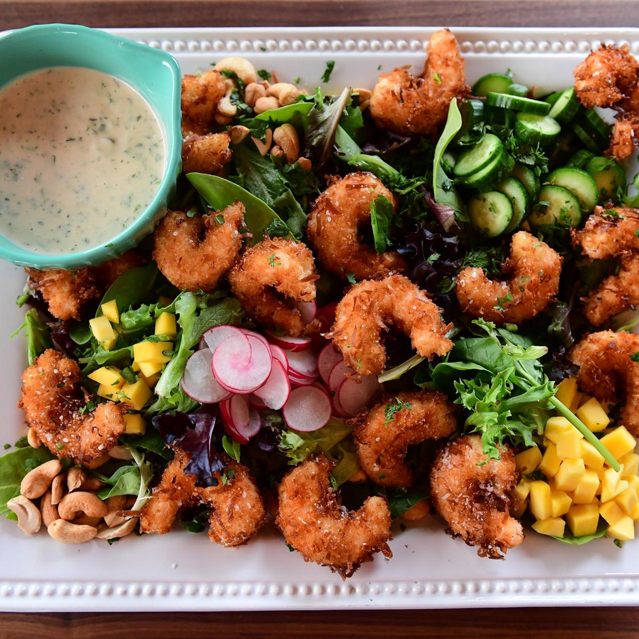 Coconut Shrimp Salad - Chelsea's Messy Apron