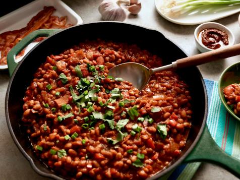 Saucy Stovetop Bacon Beans