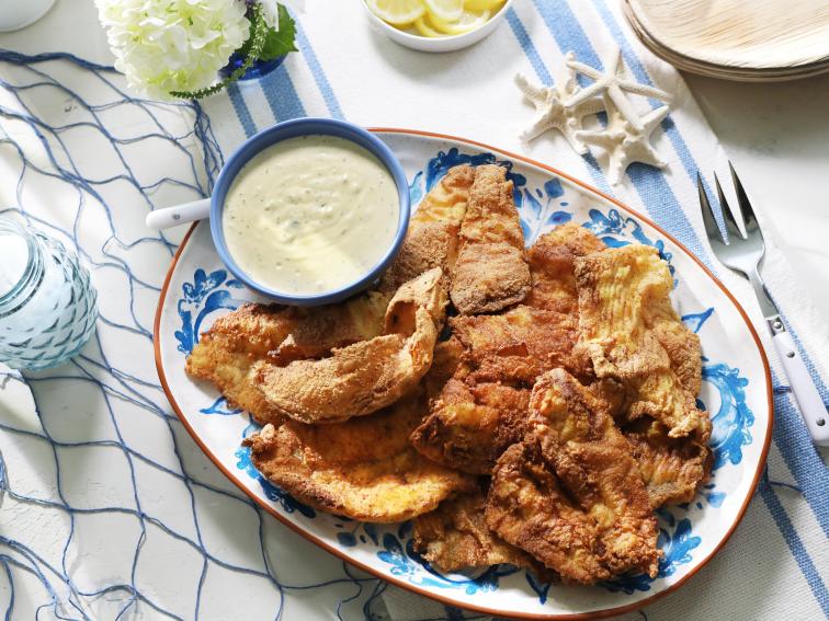 Cajun Fried Flounder with Dijon Tartar Sauce Recipe Kardea Brown