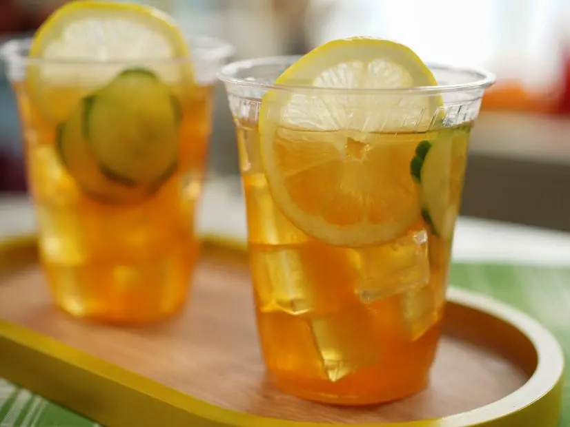 Alex Guarnaschelli makes her Spiked Earl Grey Lemonade, as seen on The Kitchen, Season 31.