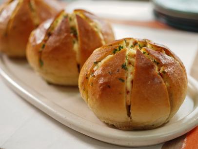 Jeff Mauro makes his Loaded Cream Cheese Bread, as seen on The Kitchen, Season 31.