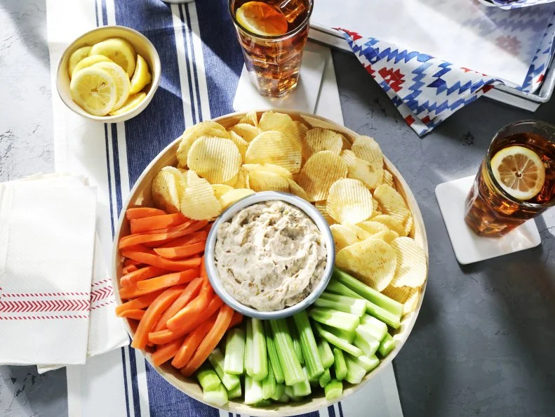 Miss Kardea Brown's French Onion and Leek Dip, as seen on Delicious Miss Brown, Season 7.