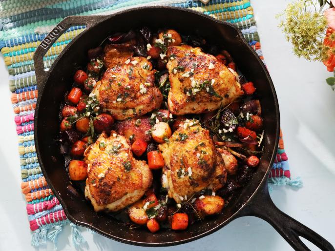 Chicken and Veggie Skillet Recipe Kardea Brown Food Network