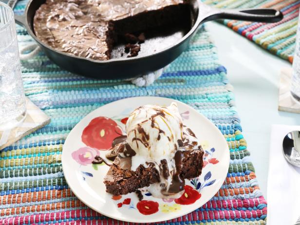 Quick and Easy Skillet Brownie - Just a Taste