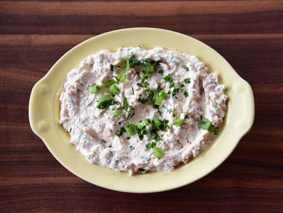 Close-up of Clam Dip, as seen on the Pioneer Woman, season 32.