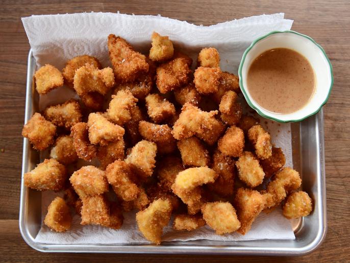 Popcorn Chicken with MapleMustard Dip Recipe Ree Drummond Food Network