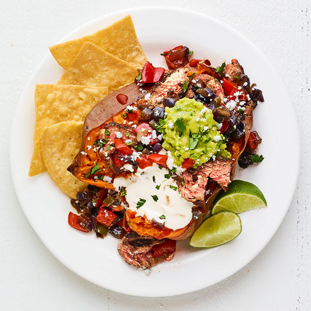 Fajita-Stuffed Sweet Potatoes Recipe, Food Network Kitchen