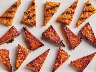 Description: Food Network Kitchen's The Best Tempeh Marinade. Keywords: Honey, Agave, Sriracha, Rice Vinegar, Garlic Powder, Onion Powder, Smoked Paprika, Tempeh.