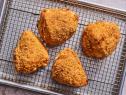 Description: Food Network Kitchen's Oven Fried Chicken. Keywords: Bagel Chips, Rice-Corn Cereal, Cayenne Pepper, Mayonnaise, Sweet Paprika, Dijon Mustard, Chicken