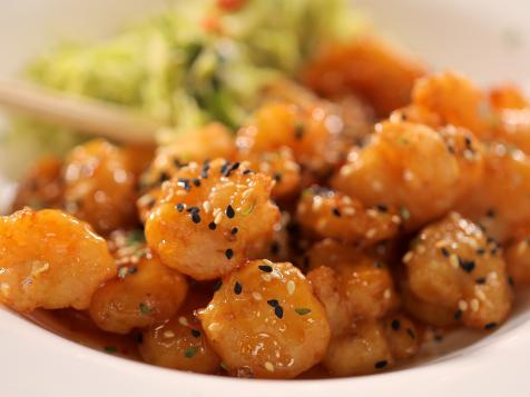Buzz Buzz Shrimp with Fresh Pineapple Slaw