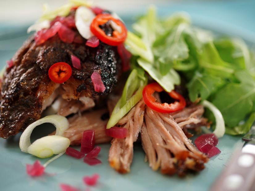 Slow Roasted Pork Shoulder Recipe Geoffrey Zakarian Food Network 