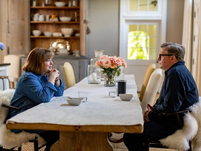 Ina Garten and Nathan Lane, as seen on Be My Guest, Season 2.