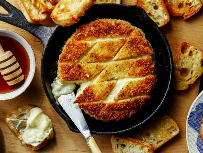 Crosshatched Baked Brie