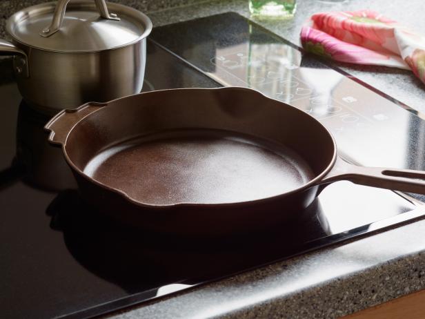 Food Network Kitchen’s How to Season a Cast Iron Skillet, as seen on Food Network.