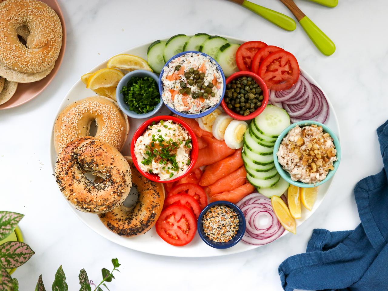 Make a Break Fast Bagel Board for Yom Kippur FN Dish Behindthe