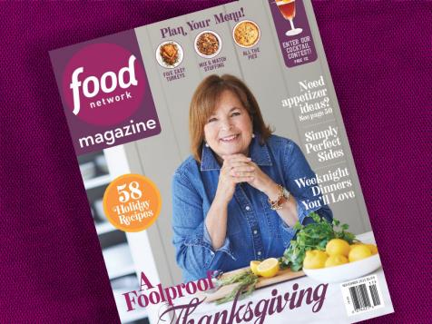 Food Network Magazine: November 2022 Recipe Index