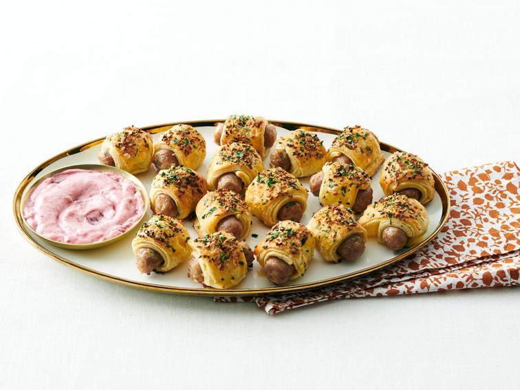 Sausage Pigs in a Blanket with Cranberry Dip Recipe Food Network
