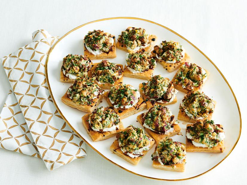 Puff Pastry Crackers with CuminSpiced Chickpeas Recipe Food Network