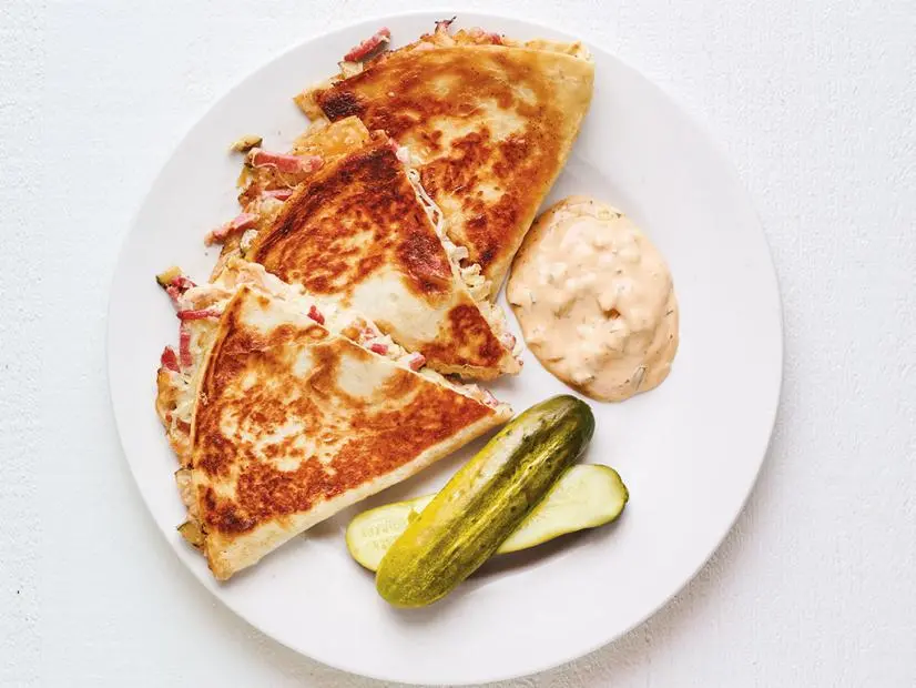 Reuben Quesadillas Recipe | Food Network Kitchen | Food Network